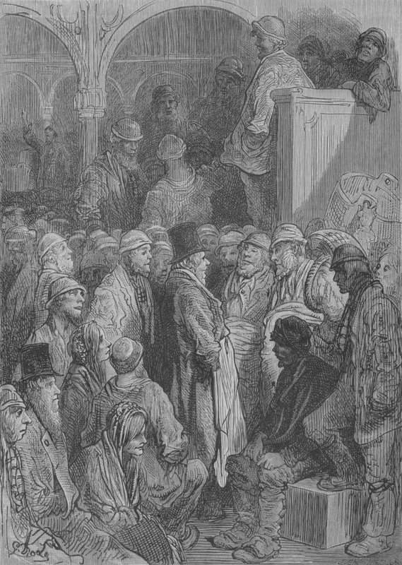 Småföretagens stora hattar av Gustave after Dore