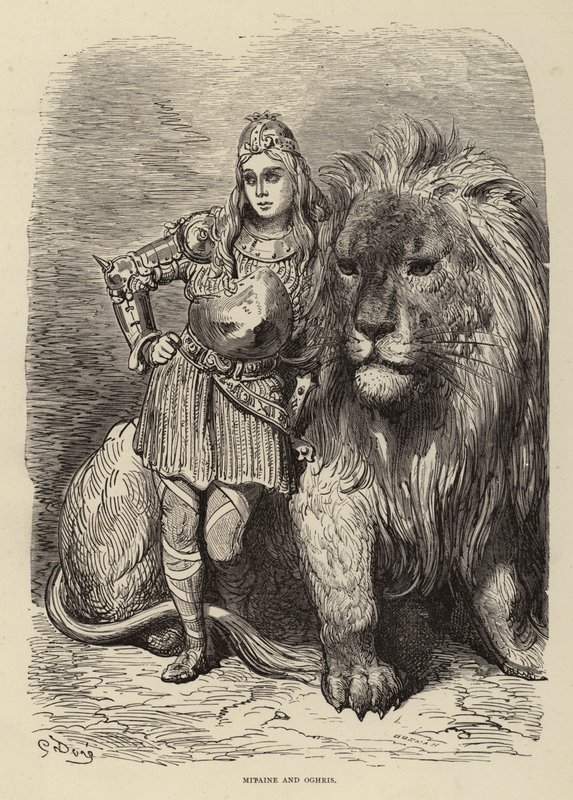 Mitaine och Oghris av Gustave after Dore