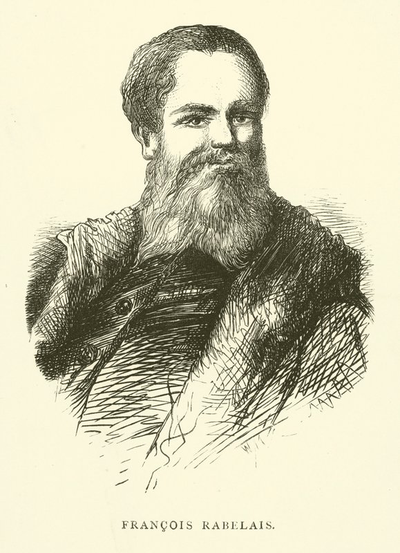 Porträtt av Francois Rabelais av Gustave after Dore