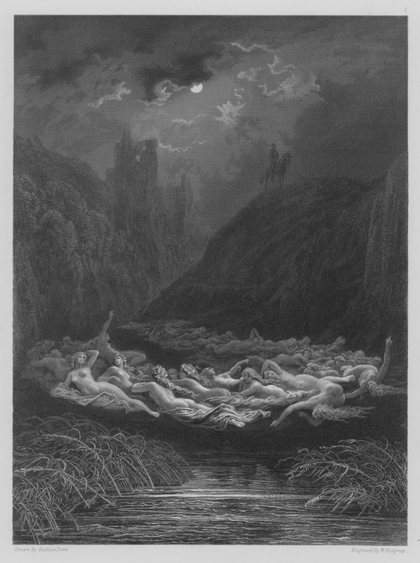 Fecirkeln av älvor av Gustave after Dore