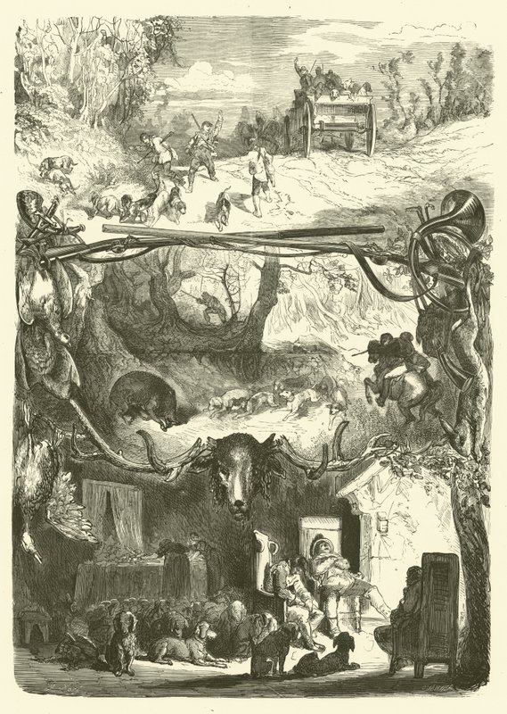 Jägarens liv av Gustave after Dore