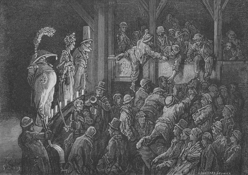 Populär teater av Gustave after Dore