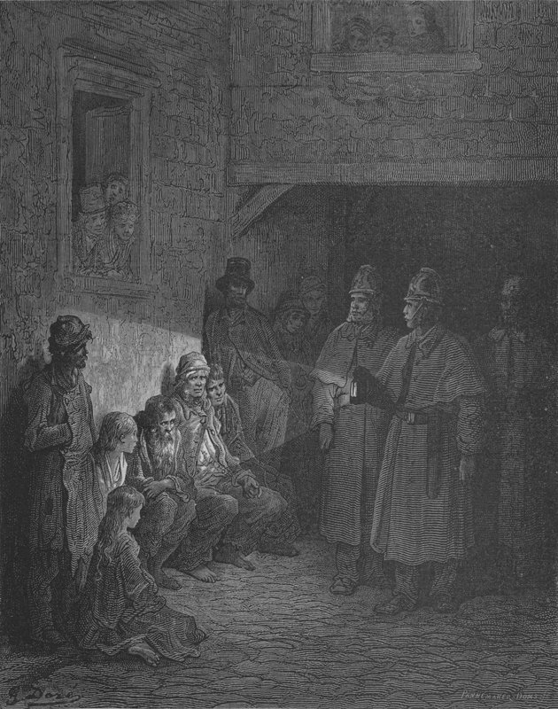 Polispatrull av Gustave after Dore