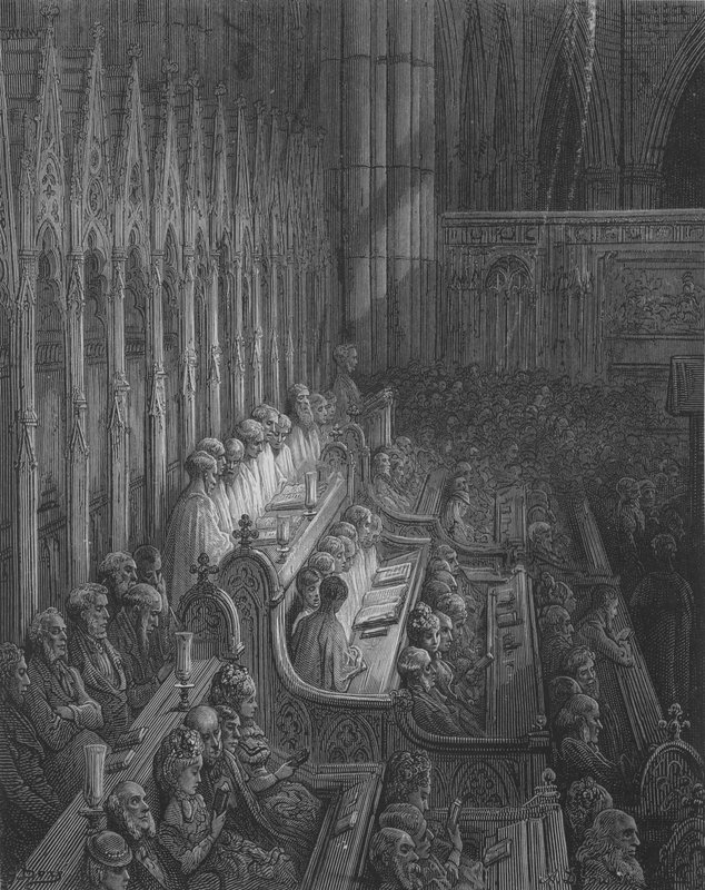Westminster, Le Choeur av Gustave after Dore