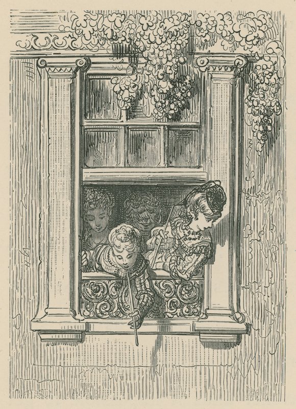 En scen av livet i London av Gustave Dore