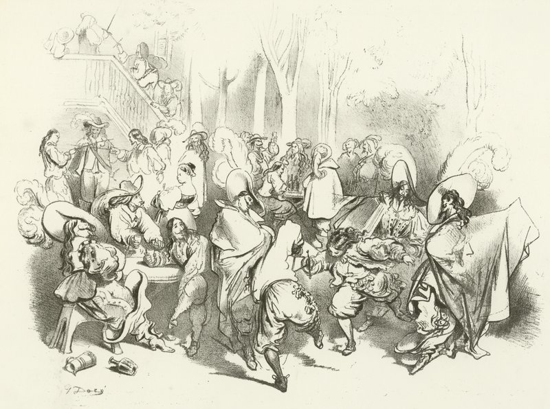 Efter Richelieus dekret mot duellering (djuptryck) av Gustave Dore
