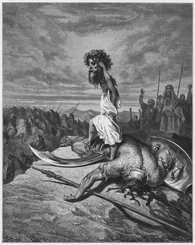 Gustave Dore Bibeln: David och Goliat av Gustave Dore