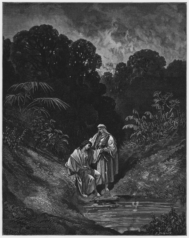 Gustave Dore Bibeln: David och Jonathan av Gustave Dore