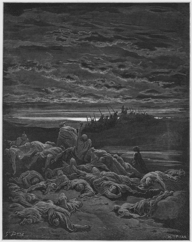 Gustave Dore Bibeln: Jerubbaals söners död av Gustave Dore
