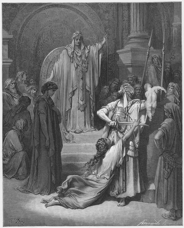 Gustave Dore Bibeln: Salomos dom av Gustave Dore