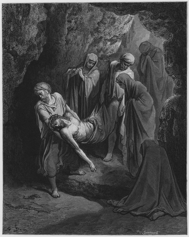 Gustave Dore Bibeln: Kristi begravning av Gustave Dore