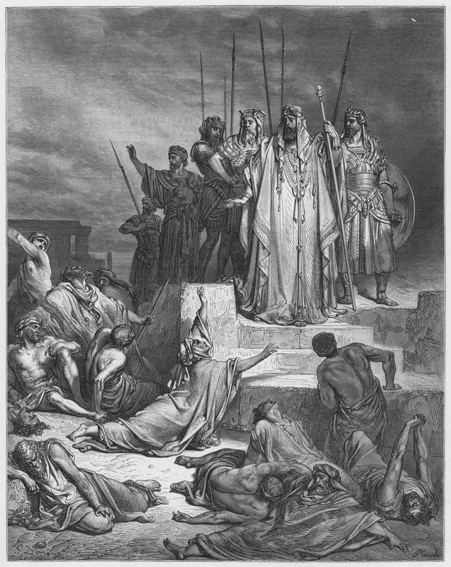 Gustave Dore Bibeln: Hungersnöden i Samarien av Gustave Dore