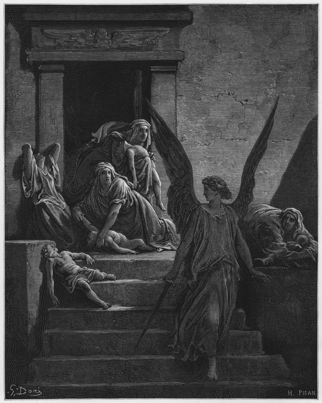 Gustave Dore Bibeln: Den förstfödde dödade av Gustave Dore