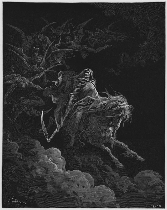 Gustave Dore Bibeln: Synen om döden av Gustave Dore