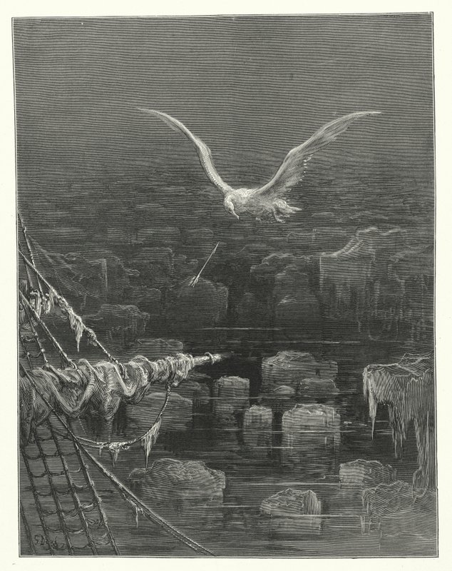 Gustave Dore illustration till Coleridges Rime of the Ancient Mariner (gravyr) av Gustave Dore
