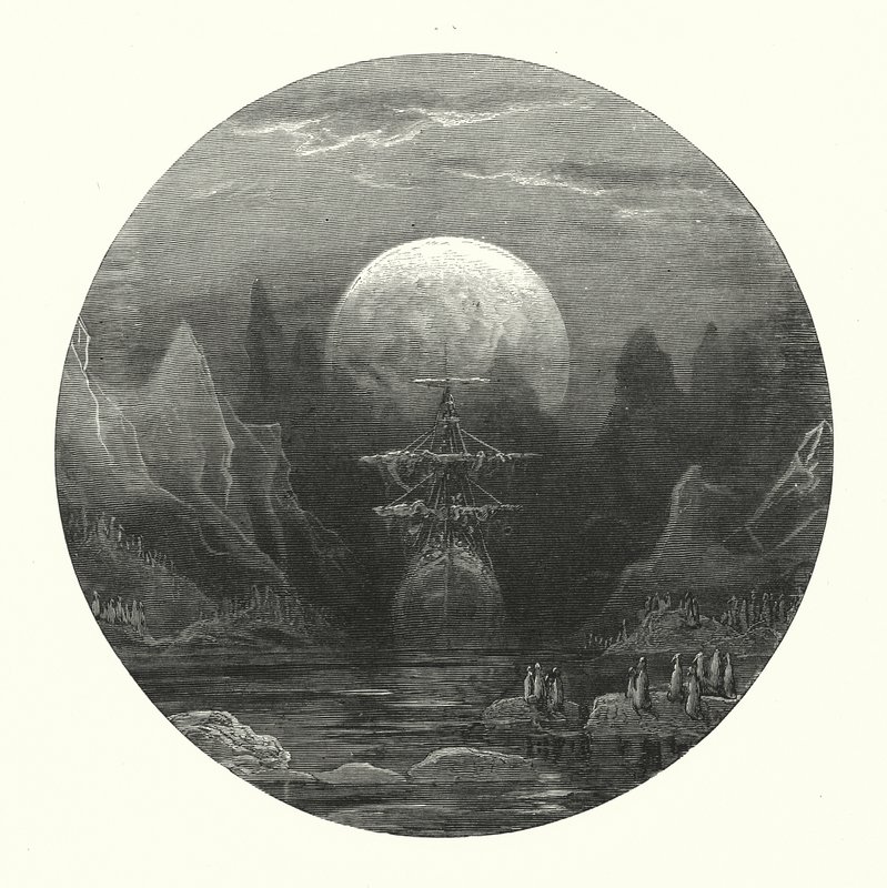Gustave Dore-illustration till Coleridges Rime of the Ancient Mariner (gravyr) av Gustave Dore