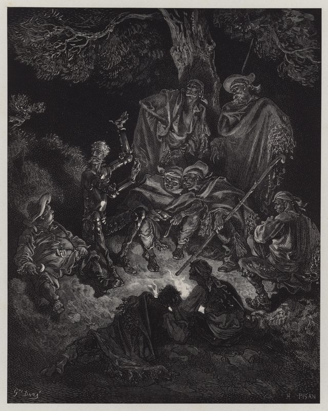 Illustration från Don Quixote de la Mancha av Gustave Dore