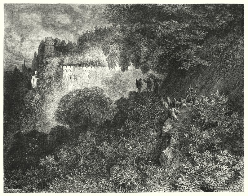 Törnrosa; Törnrosa (gravyr) av Gustave Dore
