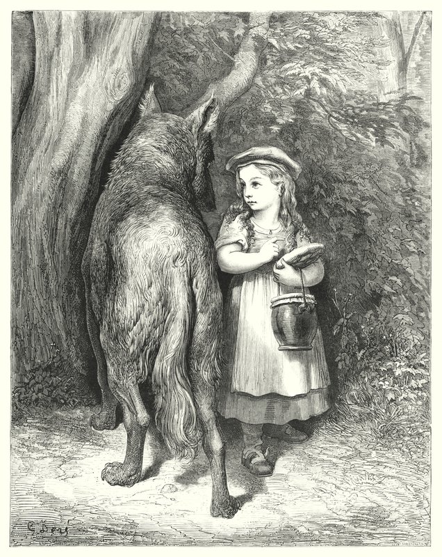 Le Petit Chaperon Rouge; Lilla Rödluvan av Gustave Dore