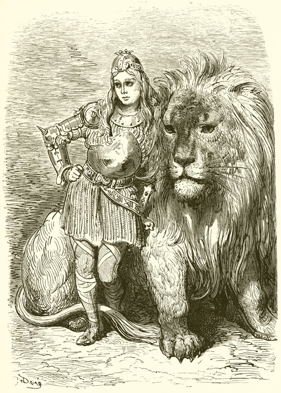 Mitaine och Oghris av Gustave Dore