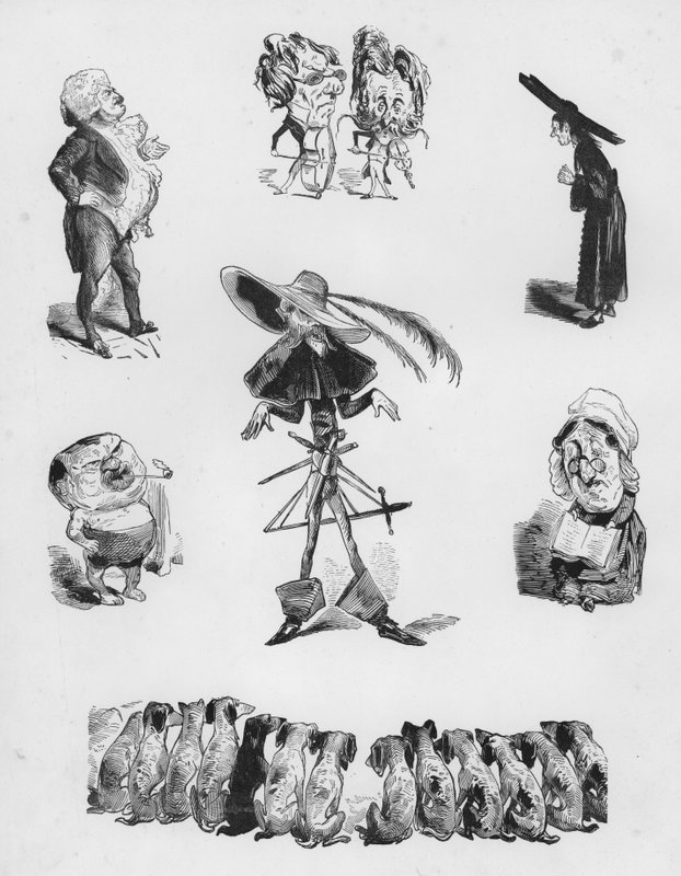 Sketches Humorous and Grotesque av Gustave Dore (gravyr) av Gustave Dore