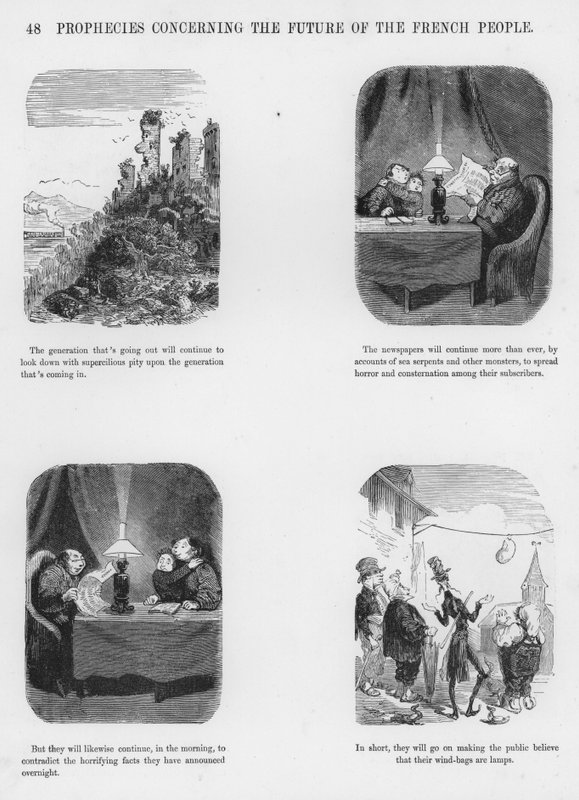 Sketches Humorous and Grotesque av Gustave Dore (gravyr) av Gustave Dore