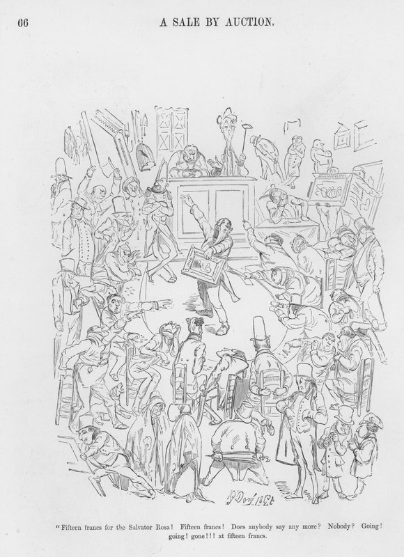 Sketches Humorous and Grotesque av Gustave Dore (gravyr) av Gustave Dore