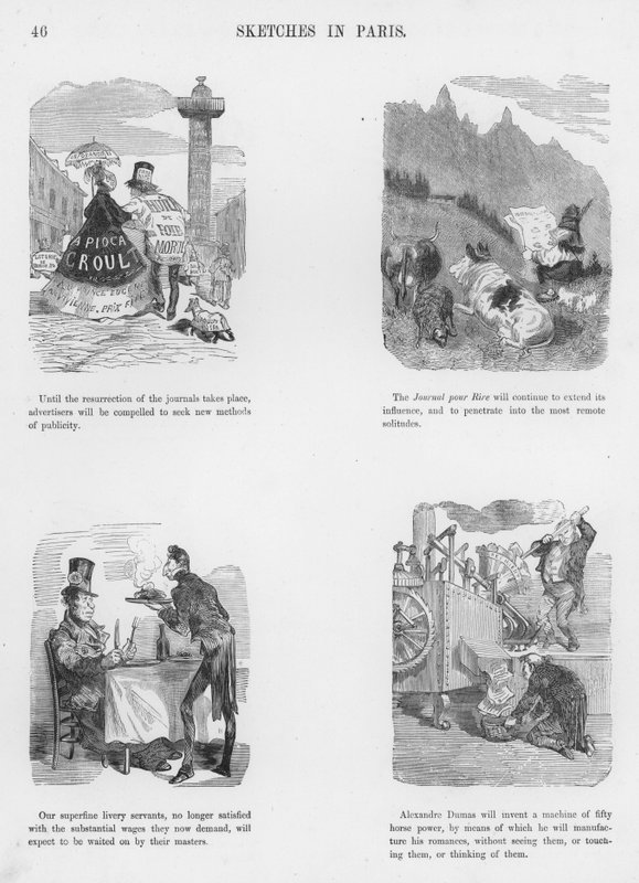 Sketches Humorous and Grotesque av Gustave Dore (gravyr) av Gustave Dore