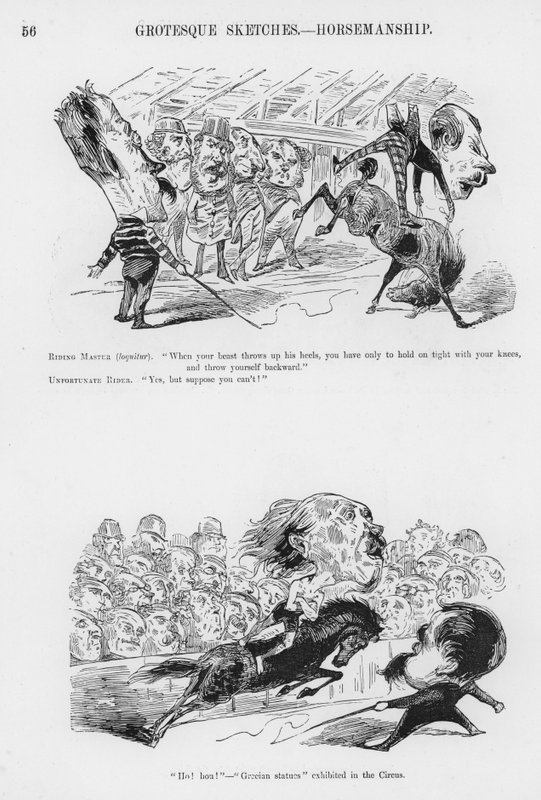 Sketcher Humorous and Grotesque av Gustave Dore (gravyr) av Gustave Dore
