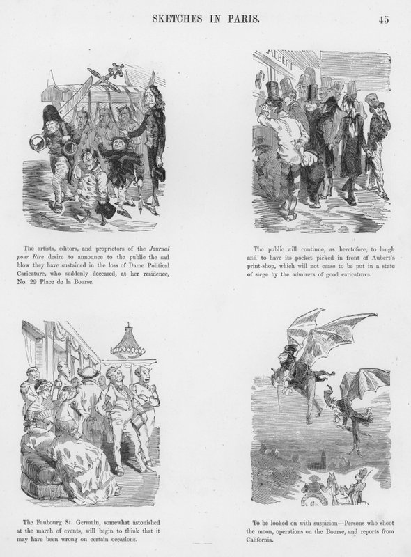 Sketches Humorous and Grotesque av Gustave Dore (gravyr) av Gustave Dore