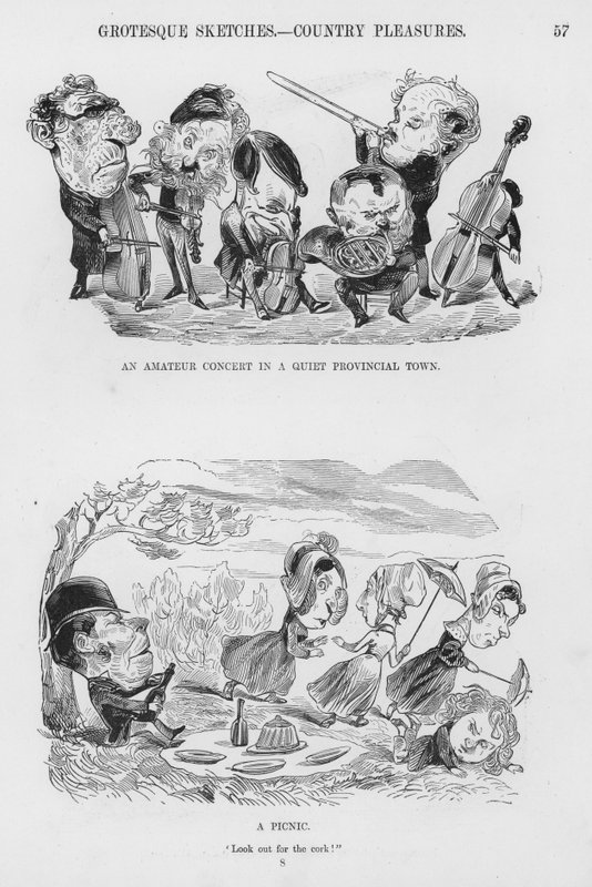 Sketches Humorous and Grotesque av Gustave Dore (gravyr) av Gustave Dore
