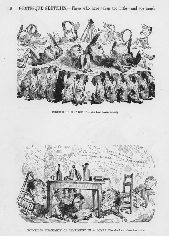 Sketches Humorous and Grotesque av Gustave Dore (gravyr) av Gustave Dore