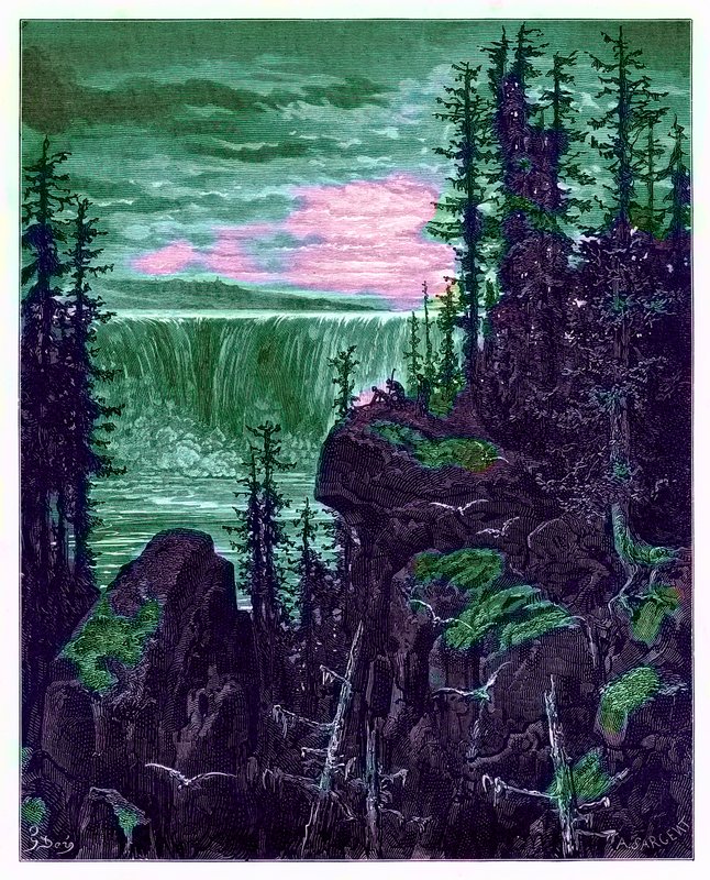 The Falls of Niagara, illustration från 