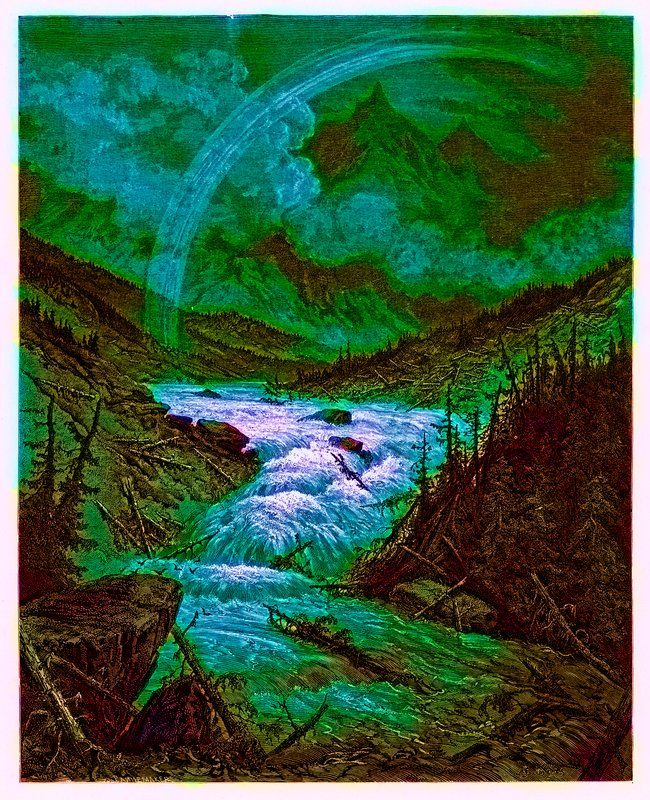 Mississippis bifloder, illustration från 