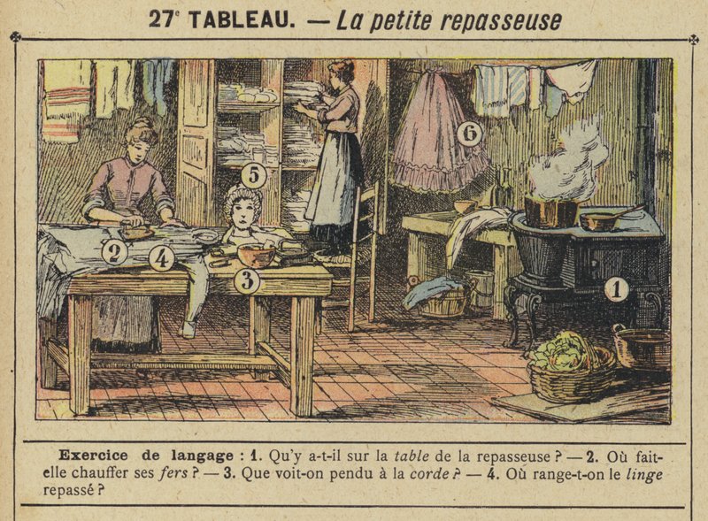 Den lilla strykaren (färg litho) av Gustave Fraipont