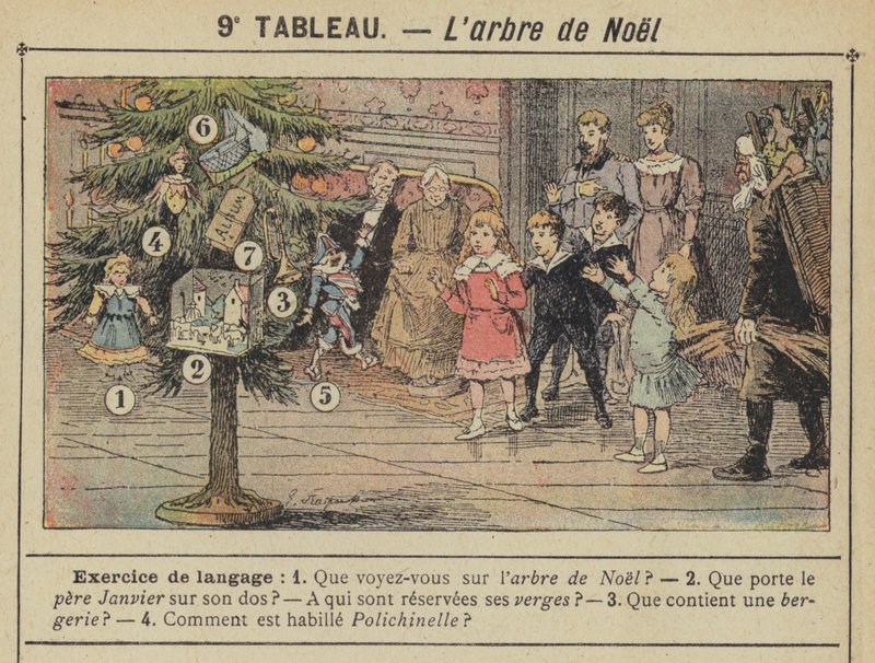 Julgranen (färg litho) av Gustave Fraipont