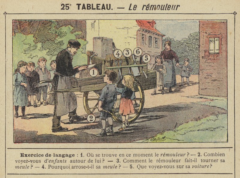 Kvarnen (färg litho) av Gustave Fraipont