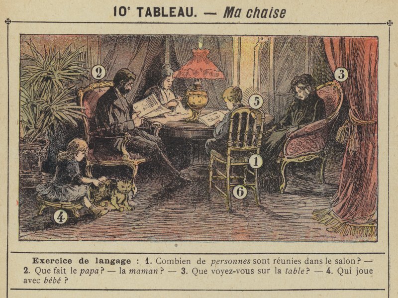 Ma chaise (colour litho) av Gustave Fraipont