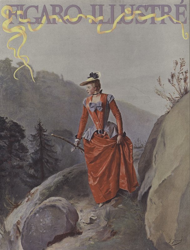 Omslag till Le Figaro Illustre, augusti 1891 av Gustave Jacquet