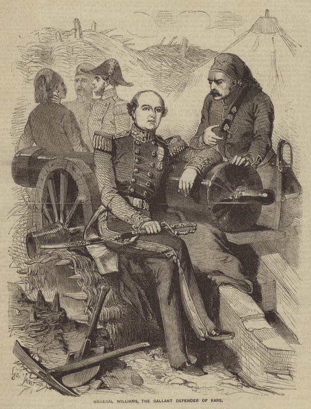 General Williams, den galna försvararen av Kars av Gustave Janet