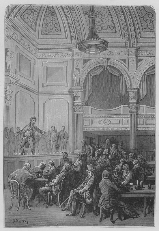 Café-konsert av Gustave after Dore