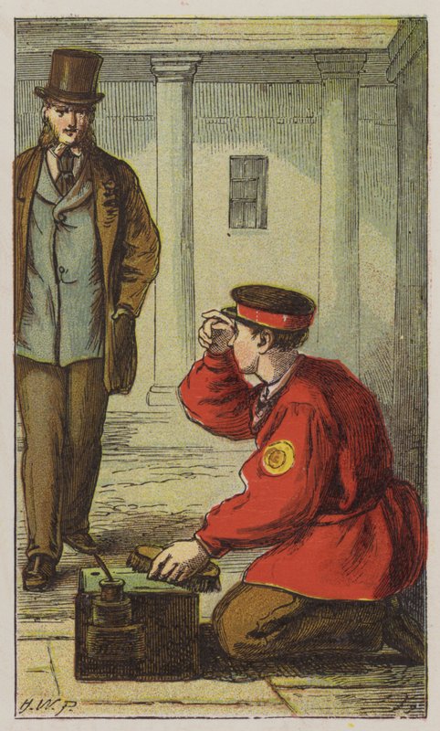 Skosvart (färg litho) av H.W. (after) Petherick