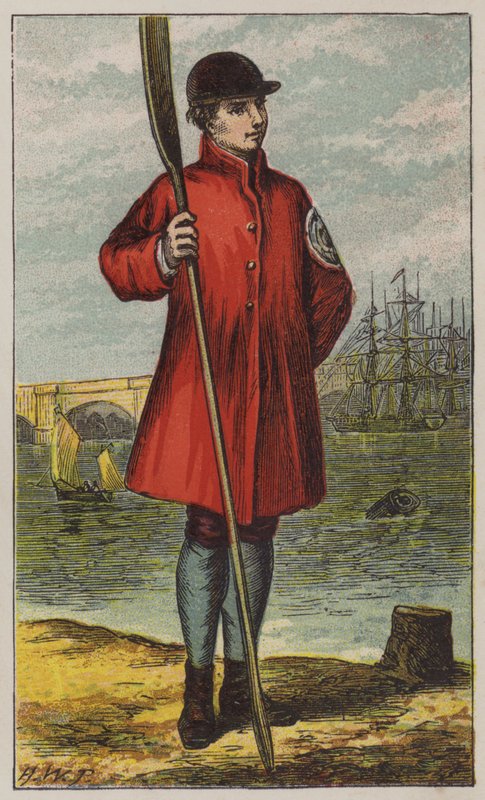 Waterman (färg litho) av H.W. (after) Petherick