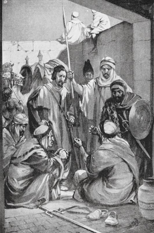 Araber planerar en revolt (litografi) av H. M. (after) Burton