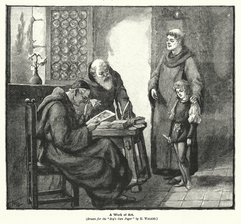 Ett konstverk (litografi) av H. Walker
