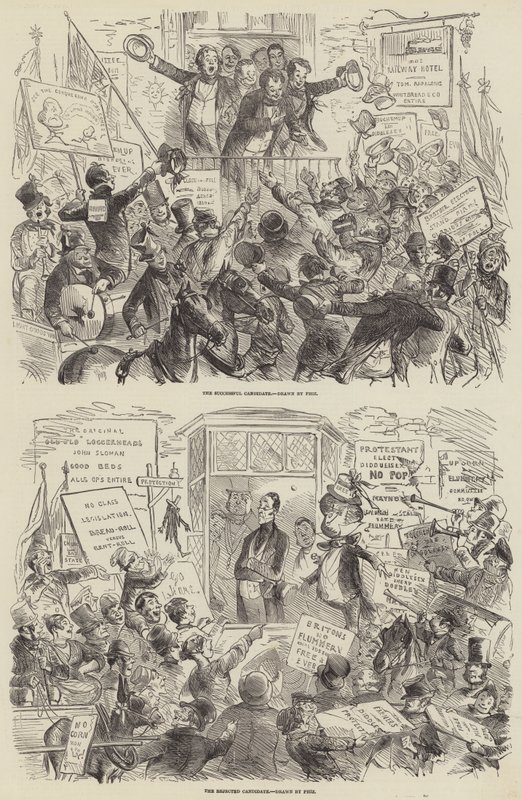 Valet 1852 av Hablot Knight Browne