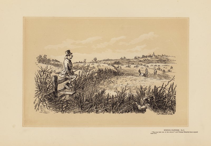 Jaktskisser, nr 7, Tommy Dumpty (gravyr) av Hablot Knight (1815 92) Browne