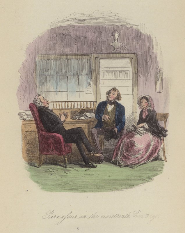 Illustration för Lewis Arundel eller The Railroad of Life av Frank E Smedley (färgad gravyr) av after Hablot Knight Browne