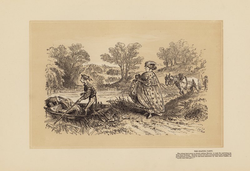 Sportfiskeskisser, nr 3, En studsare (gravyr) av Hablot Knight (1815 92) Browne