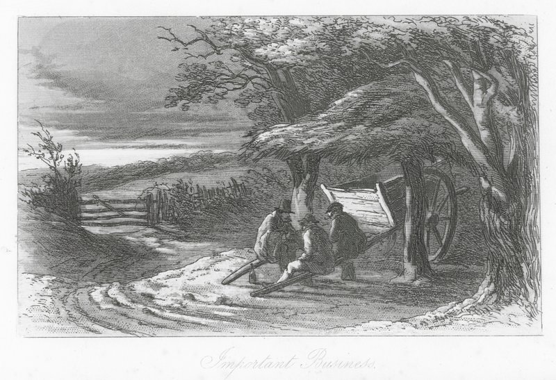 Londons gator: Viktiga affärer (gravyr) av Hablot Knight (1815 92) Browne